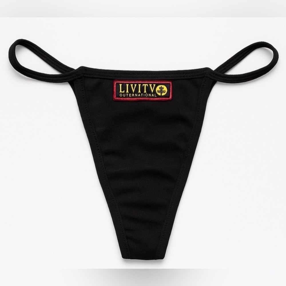 Livity Outernational Livi-G Thong | Hemp Organic Cotton | Black XL | New(F80)✨✨